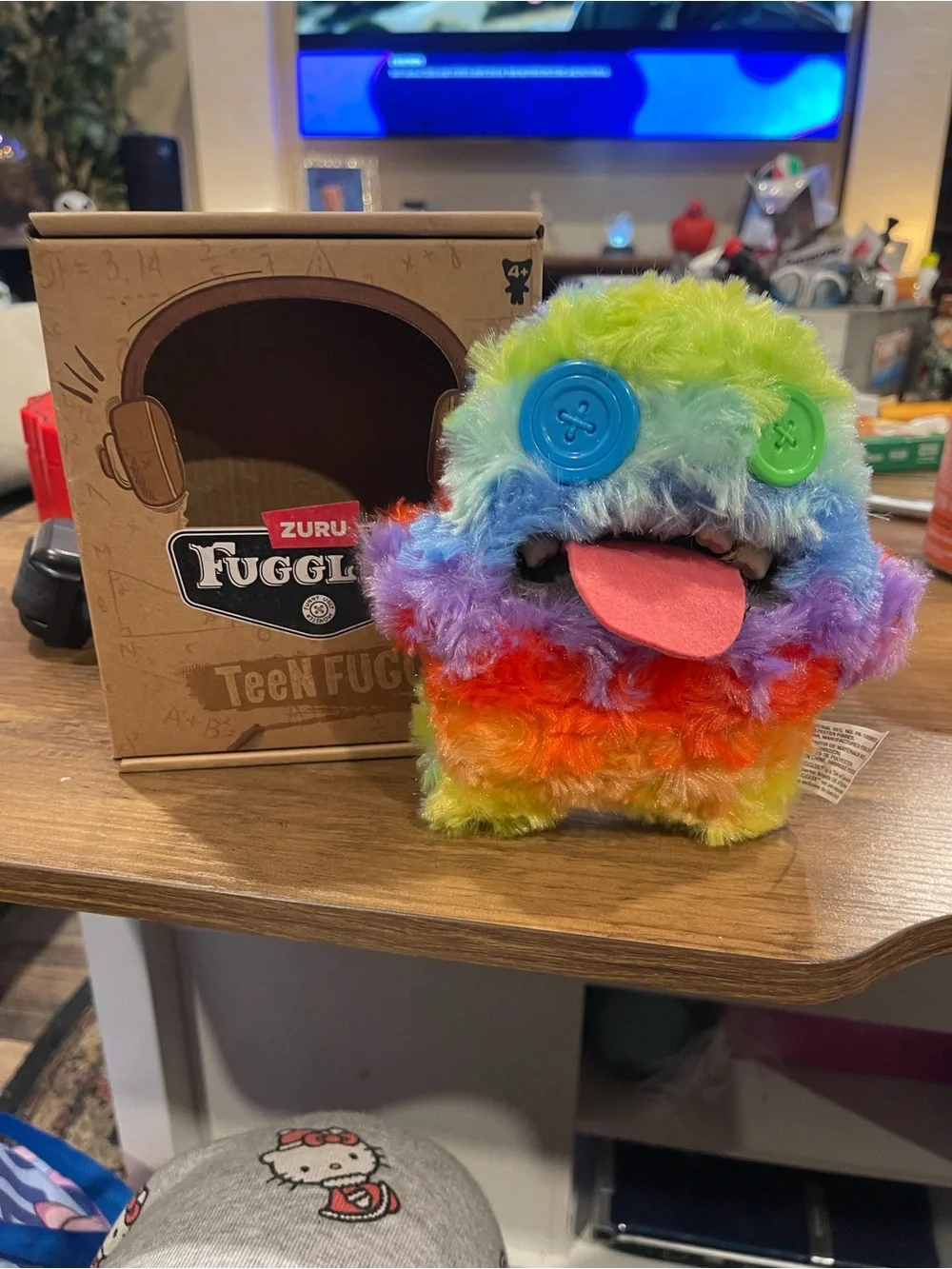 Teen Fuggler Rainbow Plush Toy - Multicolor